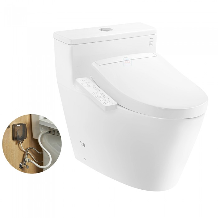 Bồn cầu 1 khối nắp điện tử TOTO MS625DW24