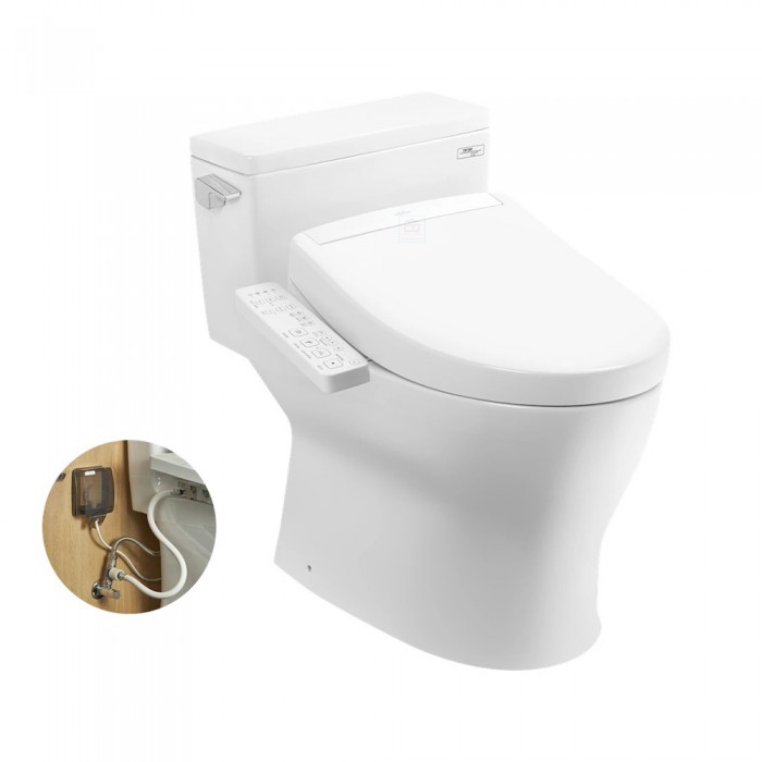 Bồn cầu 1 khối nắp điện tử TOTO MS188VKW24/T53P100VR