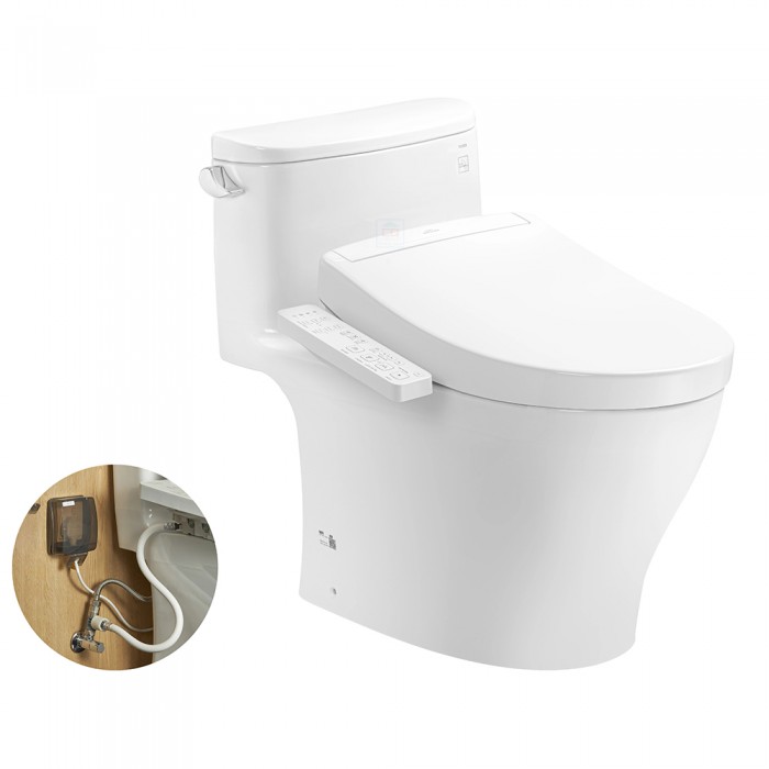 Bồn cầu 1 khối nắp điện tử TOTO MS887RW24