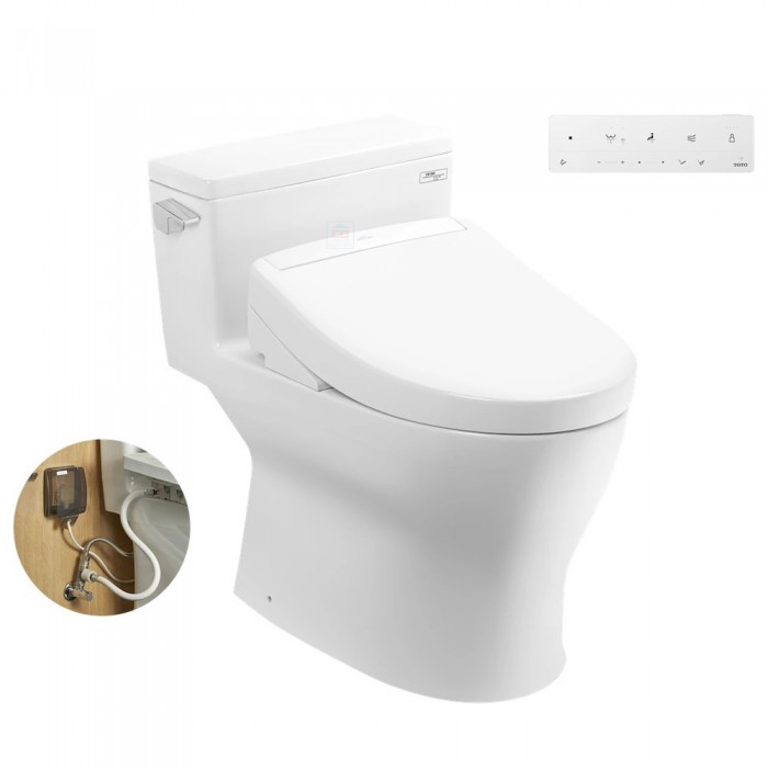 Bồn cầu nắp điện tử TOTO MS188VKW25/T53P100VR