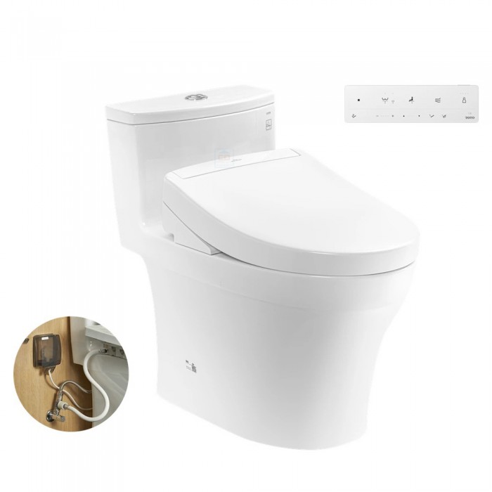 Bồn cầu nắp điện tử TOTO MS885DW25