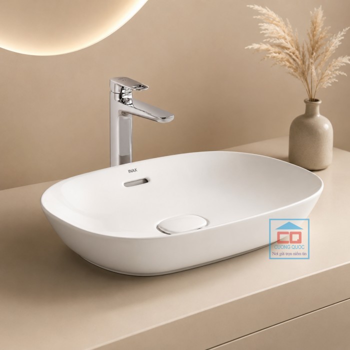 Chậu rửa đặt bàn Inax AL-682V – Nâng tầm không gian phòng tắm