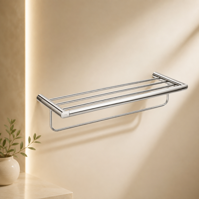 Thanh treo khăn INAX KFS-945VA – Thiết kế 2 tầng sang trọng, tiện dụng cho phòng tắm hiện đại
