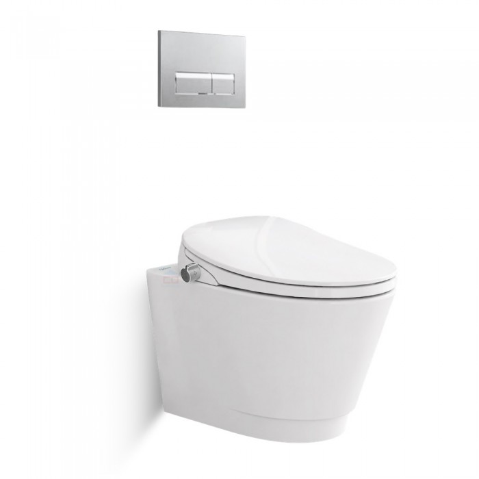 Bồn cầu treo tường Viglacera V909D nắp điện tử