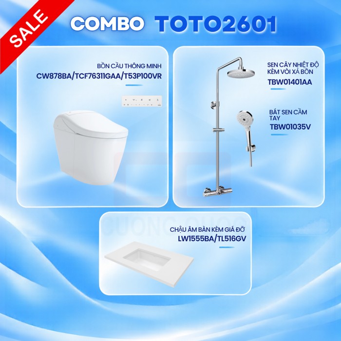 Combo thiết bị vệ sinh TOTO 2601