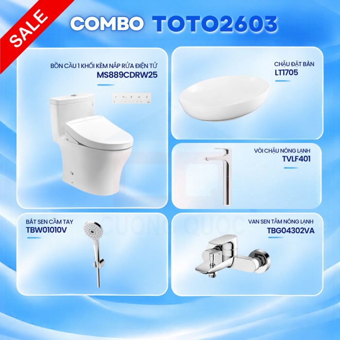 Combo thiết bị vệ sinh TOTO 2603