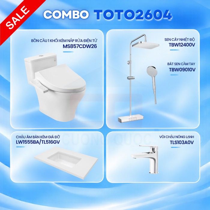 Combo thiết bị vệ sinh TOTO 2604