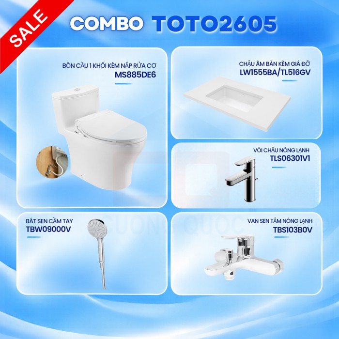 Combo thiết bị vệ sinh TOTO 2605