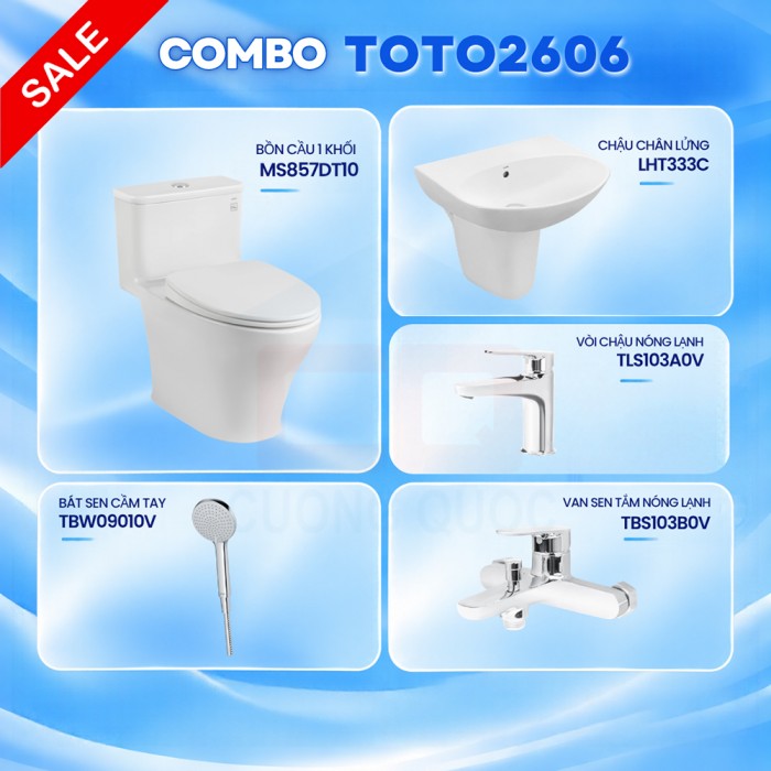 Combo thiết bị vệ sinh TOTO 2606