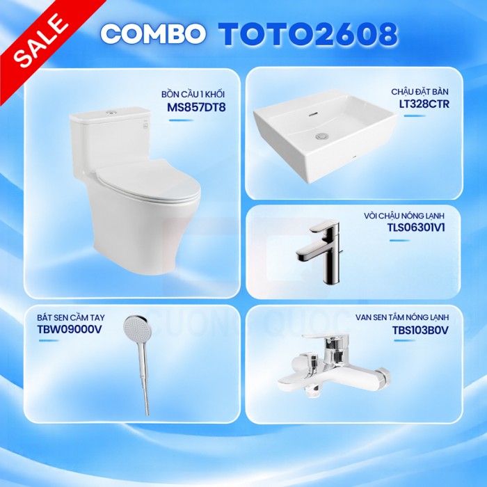Combo thiết bị vệ sinh TOTO 2608