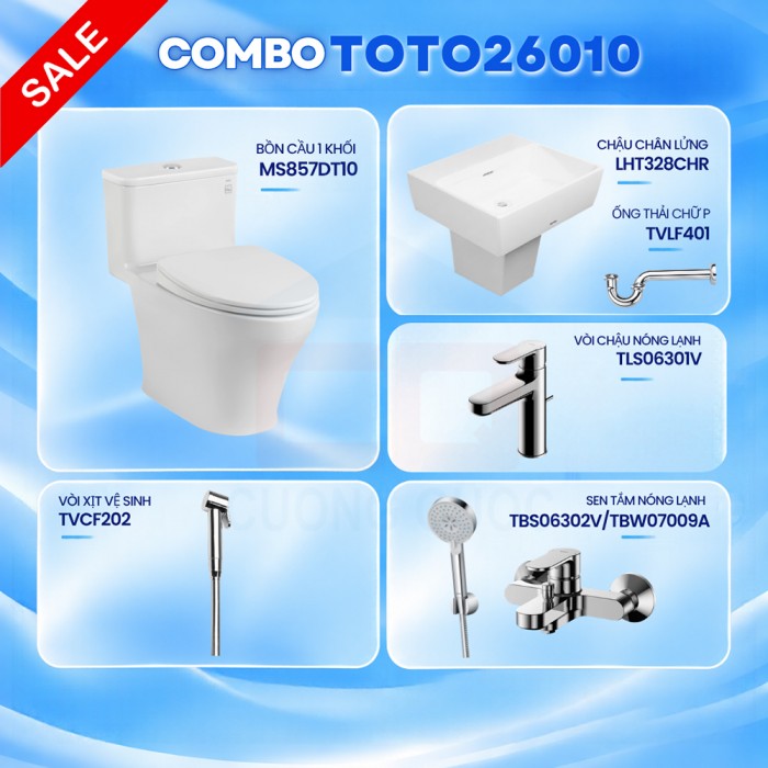 Combo thiết bị vệ sinh TOTO 26010