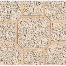 Gạch lát vỉa hè, lát sân lõm hình bát giác