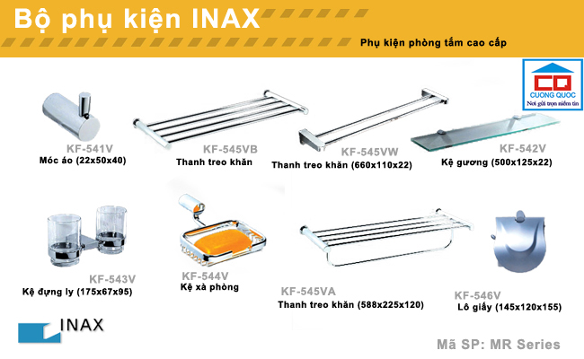 Bộ phụ kiện phòng tắm cao cấp Inax MR series