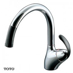 Vòi rửa bát nóng lạnh dây rút TOTO TKN34PBRR (TKN34PBN)