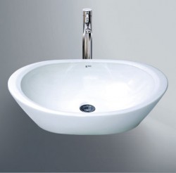 Chậu lavabo đặt bàn inax L-465V/BW1