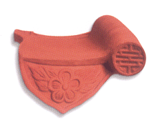 Ngói chữ S có hoa văn Xuân Hòa