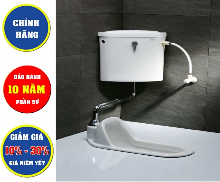 Bàn cầu xổm Caesar CT1250 đã gồm ống dẫn